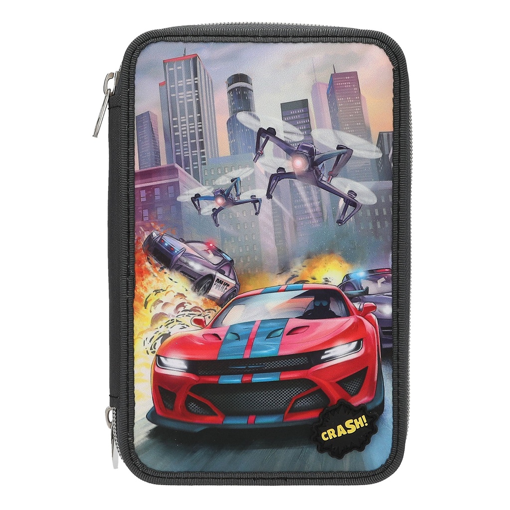 Action World 3 Fach Federtasche LED Drohne