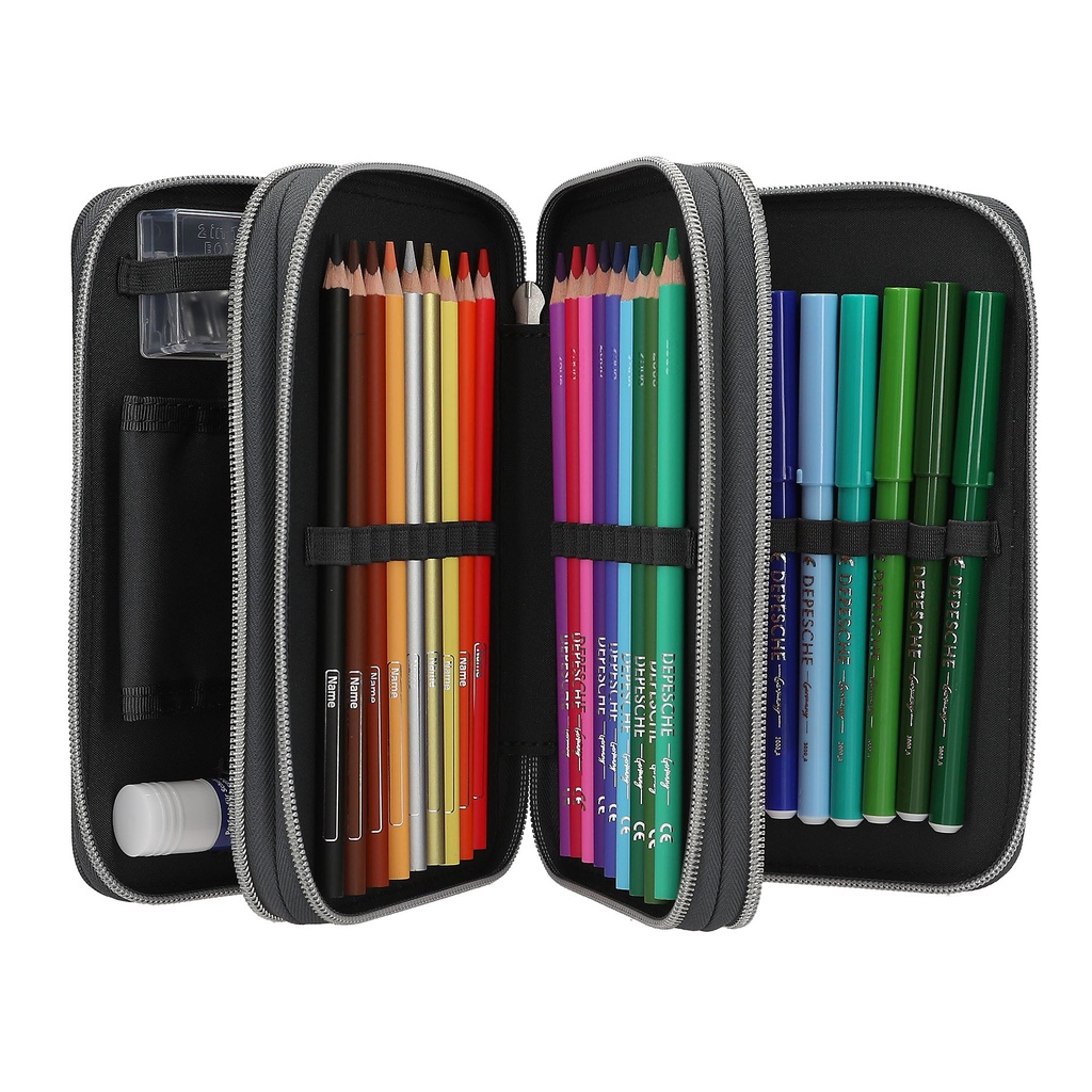 Action World 3 Fach Federtasche LED Drohne